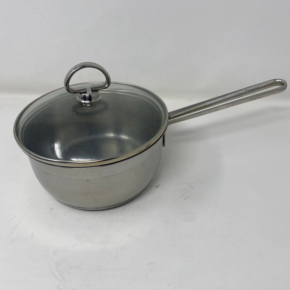 Chantal Unisex 1.5 Qt/1.5 L Saucepan Silver Stainless Steel SL35-160 Glass Lid